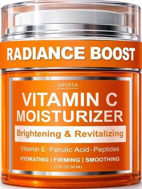 Vitamin C Moisturizer for Face Anti Aging Cream with Ferulic Acid & Peptides